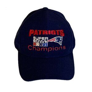 RARE New England Patriots Super Bowl XXXVI Champions Hat Cap Blue OSFA
